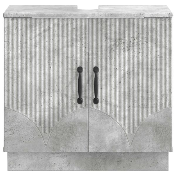 Waschbeckenschrank HOORN Betongrau 59,5 x 31,5 x 56 cm