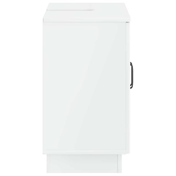 Waschbeckenschrank HOORN Hochglanz Weiß 59,5 x 31,5 x 56 cm