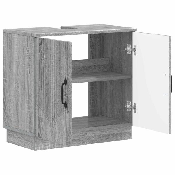 Waschbeckenschrank HOORN Sonoma-Grau 59,5 x 31,5 x 56 cm
