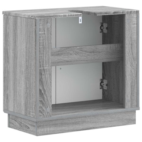 Waschbeckenschrank HOORN Sonoma-Grau 59,5 x 31,5 x 56 cm