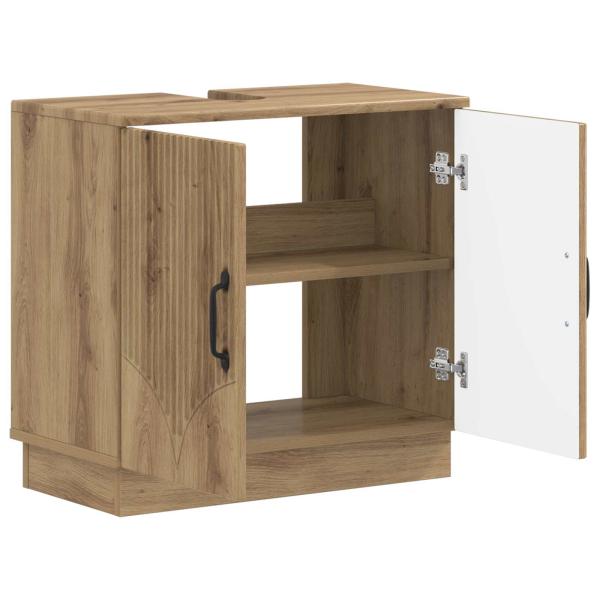 Waschbeckenschrank HOORN Artisan-Eiche 59,5 x 31,5 x 56 cm