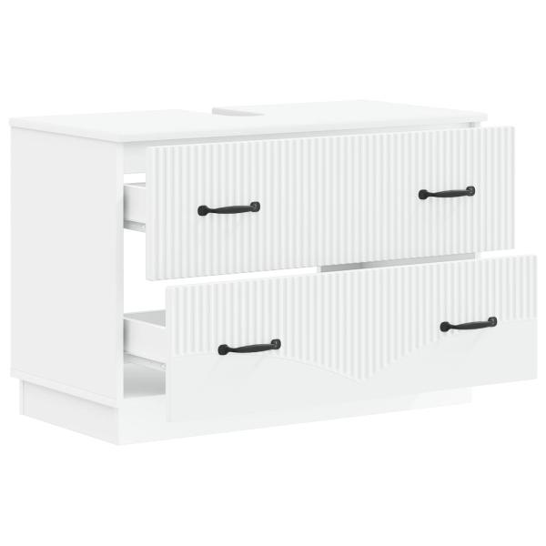 Waschbeckenschrank HOORN Weiß 82 x 41 x 56 cm Holzwerkstoff