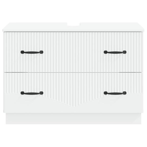 Waschbeckenschrank HOORN Weiß 82 x 41 x 56 cm Holzwerkstoff
