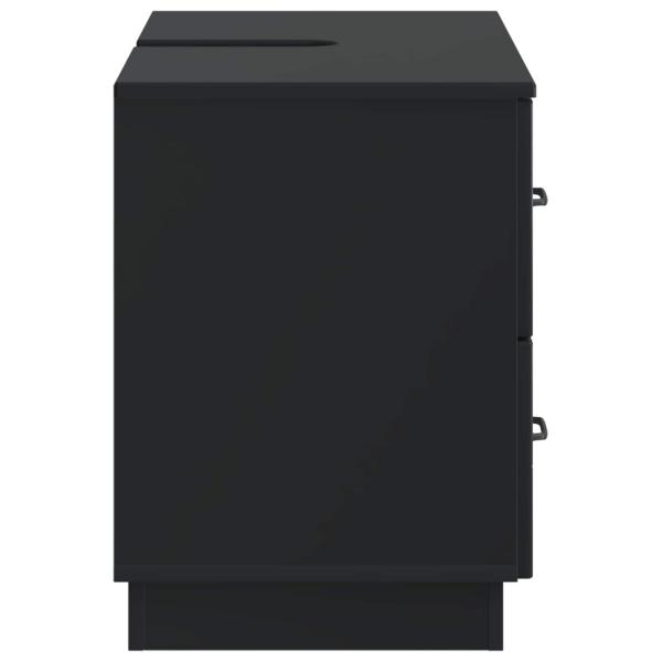 Waschbeckenschrank HOORN Schwarz 82 x 41 x 56 cm Holzwerkstoff