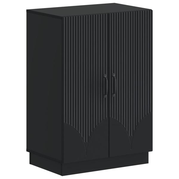 Schuhschrank HOORN 59,5 x 39,5 x 87 cm Holzwerkstoff Schwarz