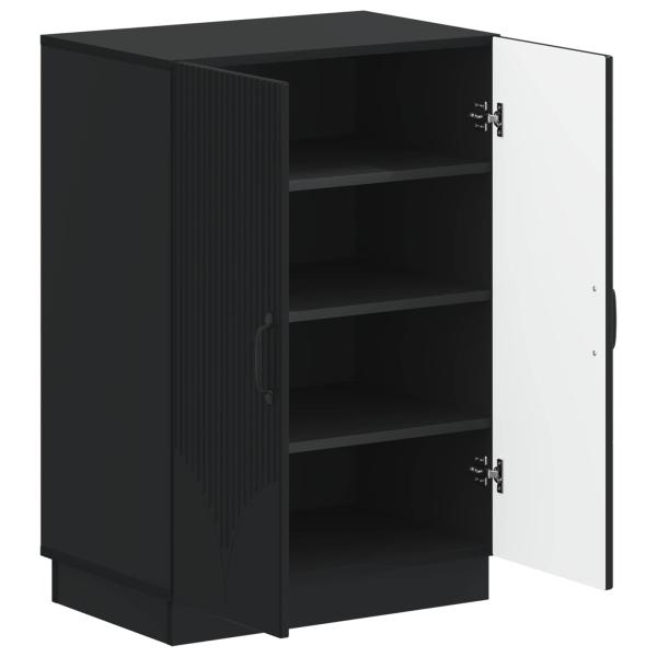 Schuhschrank HOORN 59,5 x 39,5 x 87 cm Holzwerkstoff Schwarz