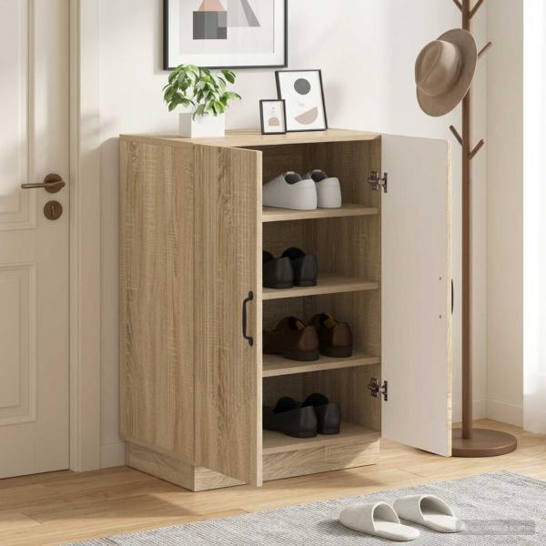 ARDEBO.de - Schuhschrank HOORN 59,5 x 39,5 x 87 cm Holzwerkstoff