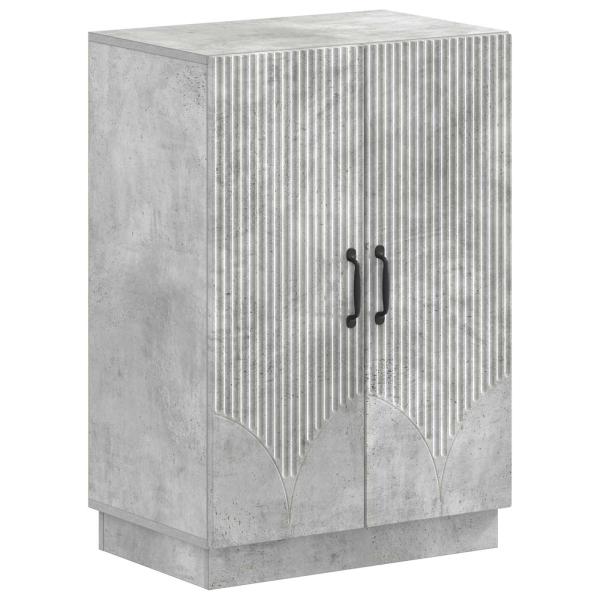 Schuhschrank HOORN 59,5 x 39,5 x 87 cm Holzwerkstoff Betongrau