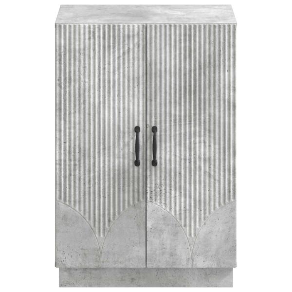 Schuhschrank HOORN 59,5 x 39,5 x 87 cm Holzwerkstoff Betongrau