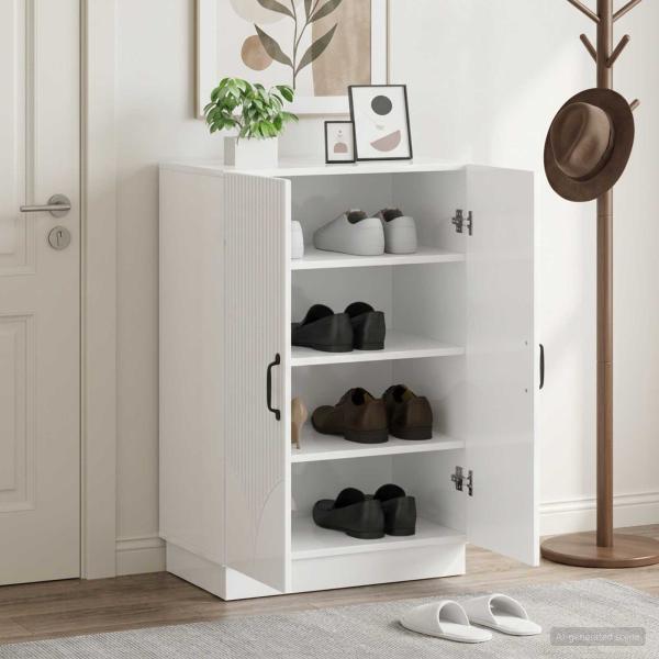 ARDEBO.de - Schuhschrank HOORN 59,5 x 39,5 x 87 cm Holzwerkstoff