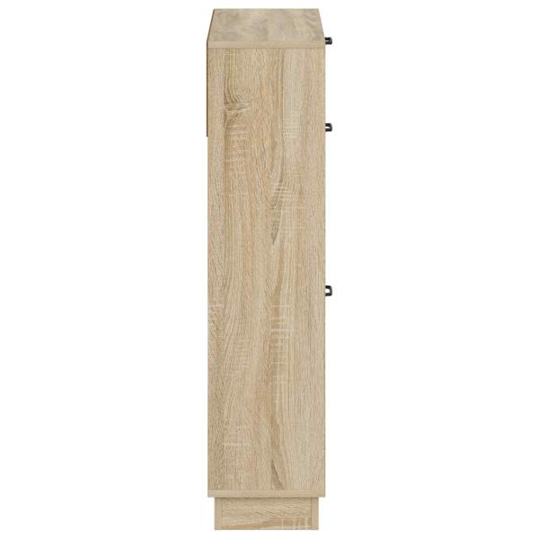 Schuhschrank HOORN 78 x 24 x 100 cm Holzwerkstoff Sonoma-Eiche