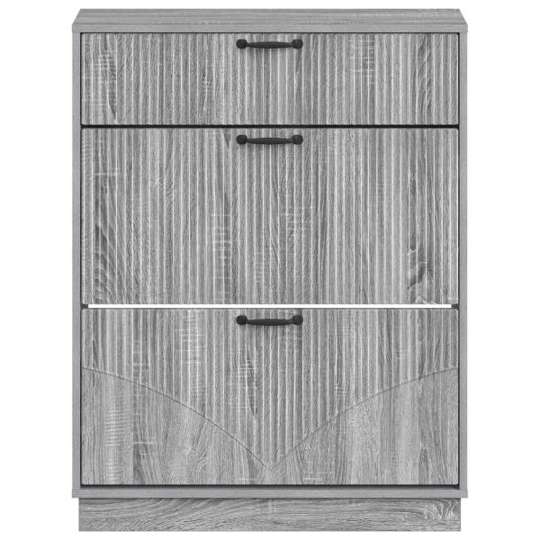 Schuhschrank HOORN 78 x 24 x 100 cm Holzwerkstoff Sonoma-Grau