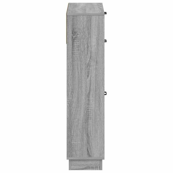 Schuhschrank HOORN 78 x 24 x 100 cm Holzwerkstoff Sonoma-Grau