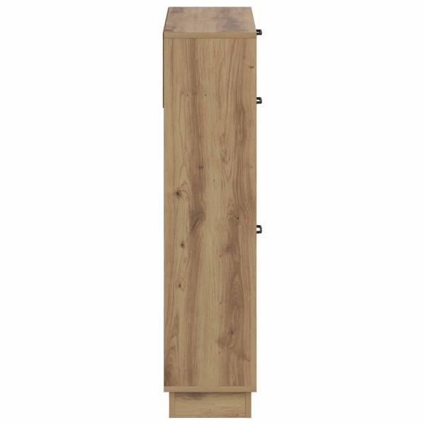Schuhschrank HOORN 78 x 24 x 100 cm Holzwerkstoff Artisan-Eiche