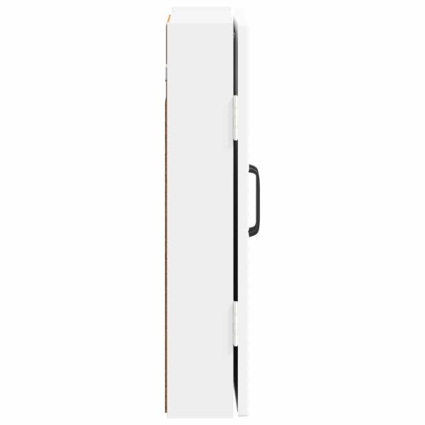 Dartboard Schrank HOORN Hochglanz Wei? 52,5 x 10,5 x 53,5 cm