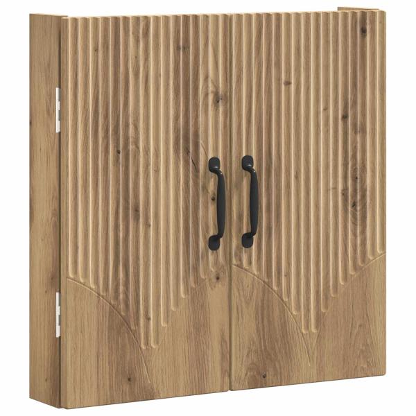 Dartboard Schrank HOORN Artisan-Eiche 52,5 x 10,5 x 53,5 cm