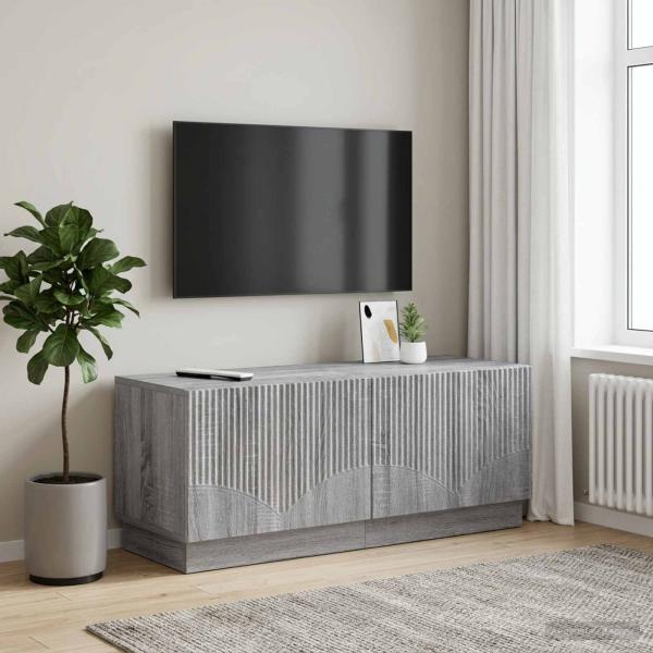 ARDEBO.de - TV-Schrank Sonoma-Grau Holzwerkstoff