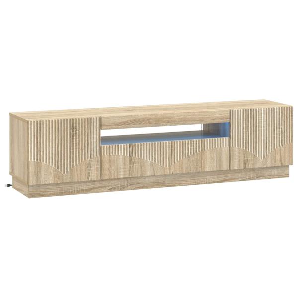 LED-TV-Schrank Sonoma-Eiche Holzwerkstoff