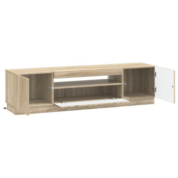 LED-TV-Schrank Sonoma-Eiche Holzwerkstoff