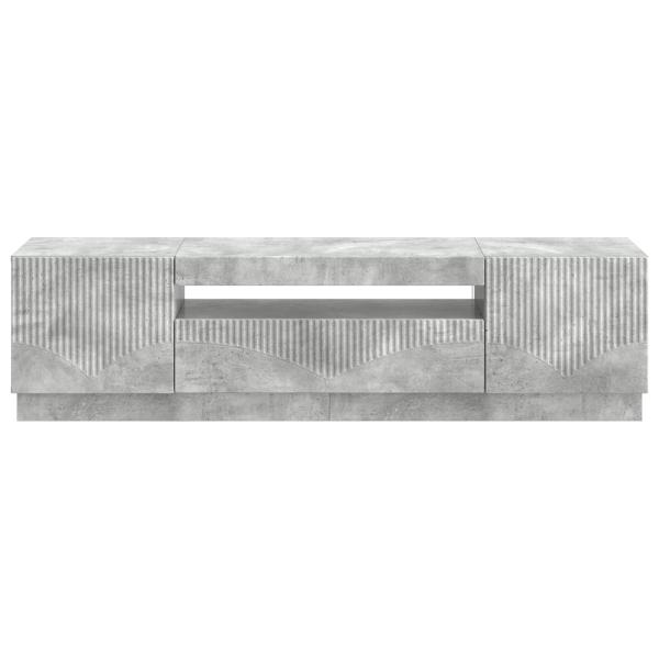 LED-TV-Schrank Betongrau Holzwerkstoff