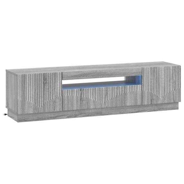 LED-TV-Schrank Sonoma-Grau Holzwerkstoff