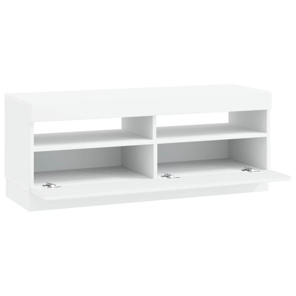 LED-TV-Schrank Weiß Holzwerkstoff