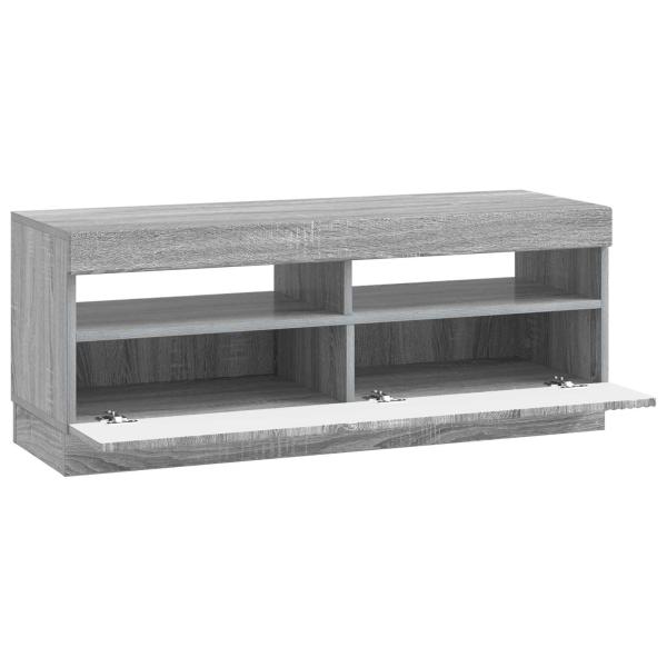 LED-TV-Schrank Sonoma-Grau Holzwerkstoff