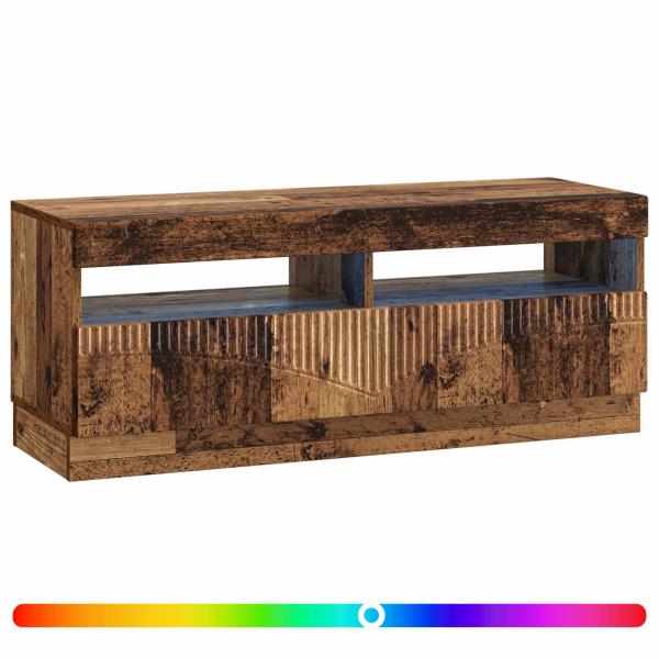 LED-TV-Schrank Altholz Holzwerkstoff