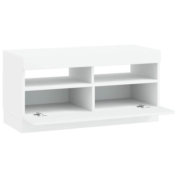 LED-TV-Schrank Weiß Holzwerkstoff