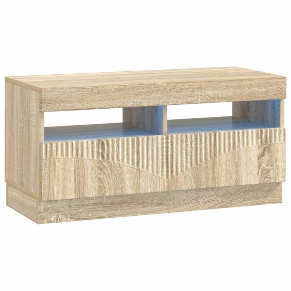 LED-TV-Schrank Sonoma-Eiche Holzwerkstoff