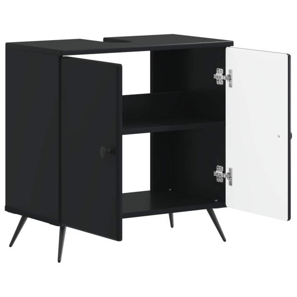 Waschbeckenschrank BREDA Schwarz 59,5 x 31,5 x 59 cm