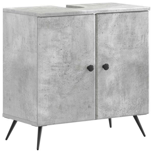 Waschbeckenschrank BREDA Betongrau 59,5 x 31,5 x 59 cm