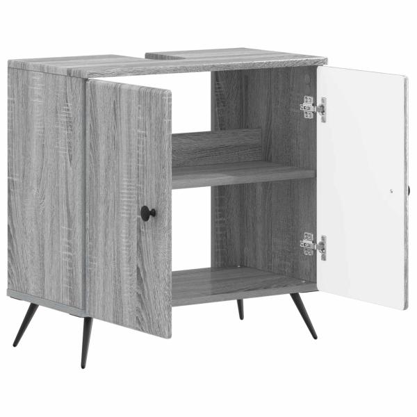 Waschbeckenschrank BREDA Sonoma-Grau 59,5 x 31,5 x 59 cm