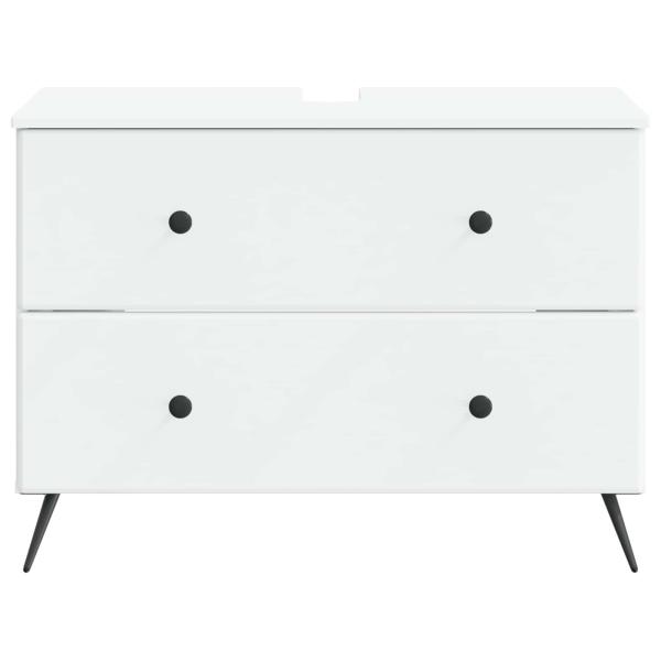 Waschbeckenschrank BREDA Weiß 82 x 41 x 59 cm Holzwerkstoff