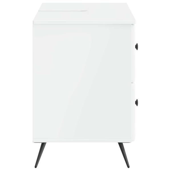 Waschbeckenschrank BREDA Hochglanz Weiß 82 x 41 x 59 cm