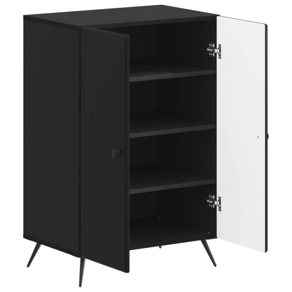Schuhschrank BREDA 59,5 x 39,5 x 90 cm Holzwerkstoff Schwarz