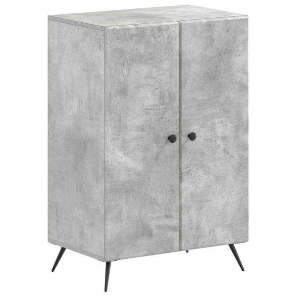 Schuhschrank BREDA 59,5 x 39,5 x 90 cm Holzwerkstoff Betongrau