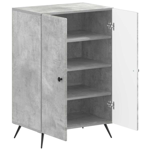 Schuhschrank BREDA 59,5 x 39,5 x 90 cm Holzwerkstoff Betongrau