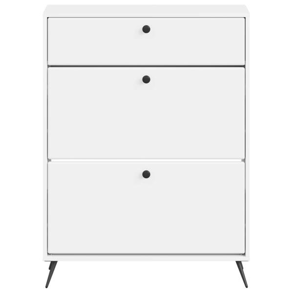 Schuhschrank BREDA 78 x 24 x 103 cm Holzwerkstoff Weiß