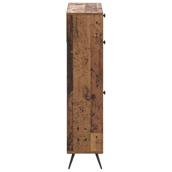 Schuhschrank BREDA 78 x 24 x 103 cm Holzwerkstoff Altholz