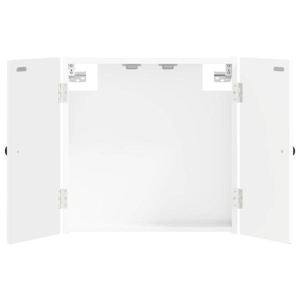 Dartboard Schrank BREDA Hochglanz Wei? 52,5 x 10,5 x 53,5 cm