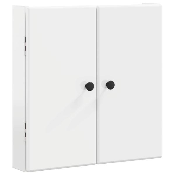 Dartboard Schrank BREDA Hochglanz Wei? 52,5 x 10,5 x 53,5 cm