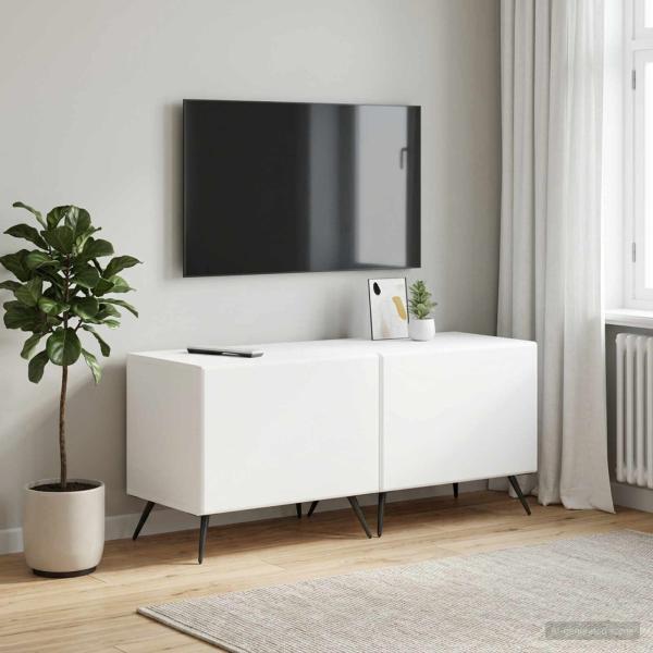 ARDEBO.de - TV-Schrank Weiß Holzwerkstoff