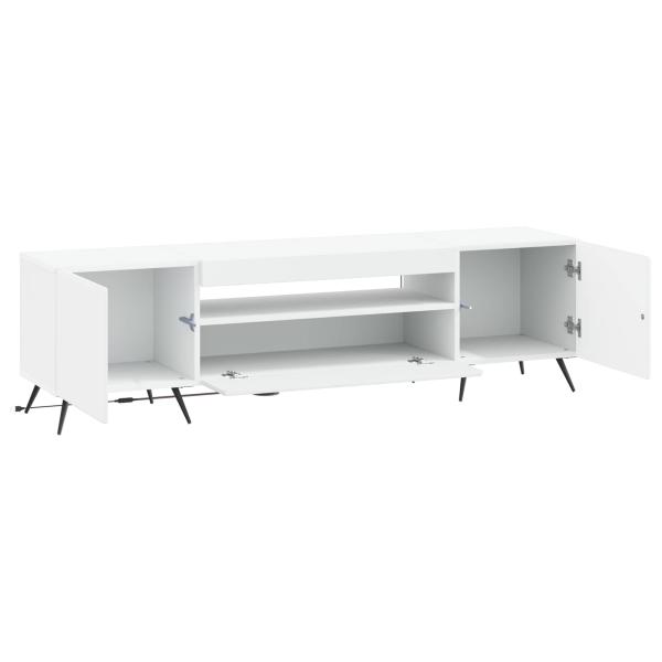 LED-TV-Schrank Weiß Holzwerkstoff