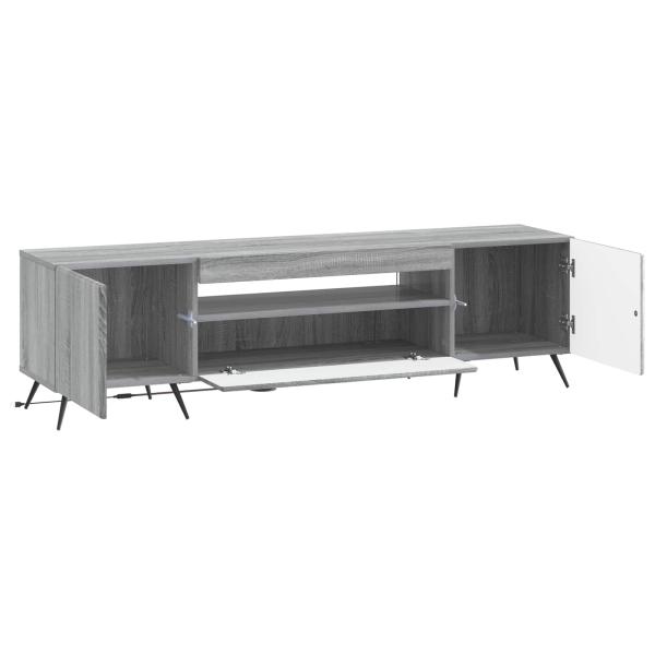LED-TV-Schrank Sonoma-Grau Holzwerkstoff
