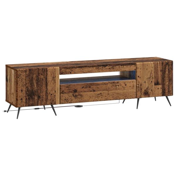 LED-TV-Schrank Altholz Holzwerkstoff