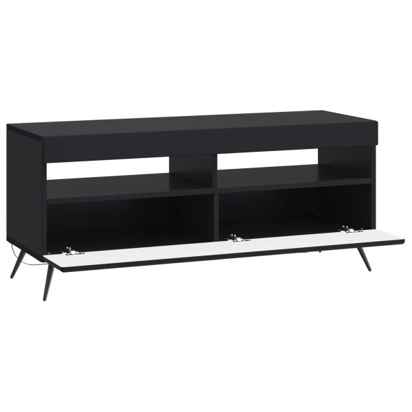 LED-TV-Schrank Schwarz Holzwerkstoff