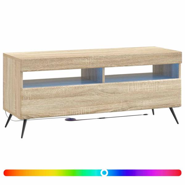 LED-TV-Schrank Sonoma-Eiche Holzwerkstoff