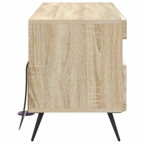 LED-TV-Schrank Sonoma-Eiche Holzwerkstoff