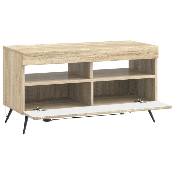 LED-TV-Schrank Sonoma-Eiche Holzwerkstoff